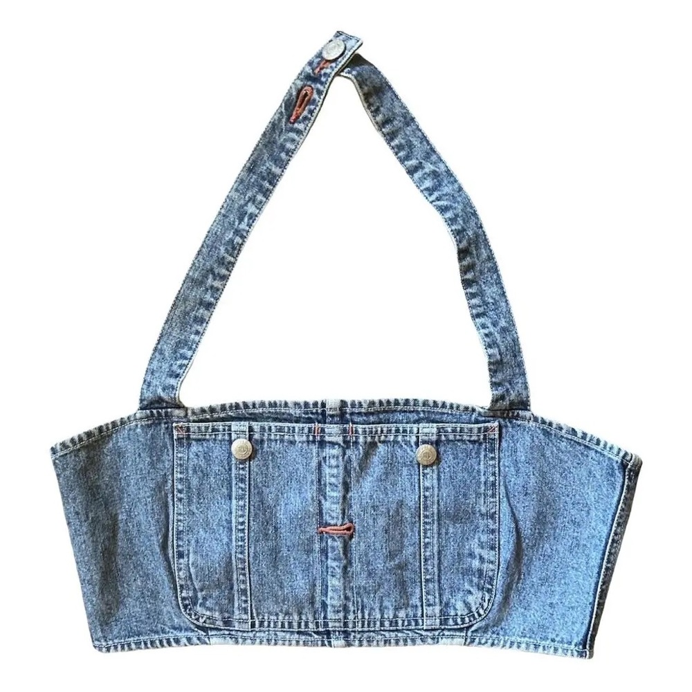 Polo by Ralph Lauren Blue Denim Crop Top